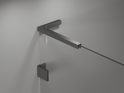 Mexen Lunar L single-wing bath screen 100 x 150 cm, transparent, gun metal - 897L-100-000-95-00