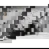 Mexen Lunar L Left-Hinged Shower Door 135 cm, Transparent, Black - 834SL-135-050-70-00-L