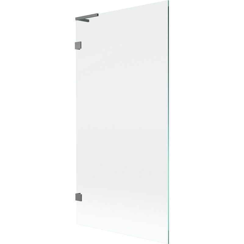 Mexen Lunar L Bathtub Screen 1-Panel 90 x 150 cm, Transparent, Gun Metal - 897L-090-000-95-00