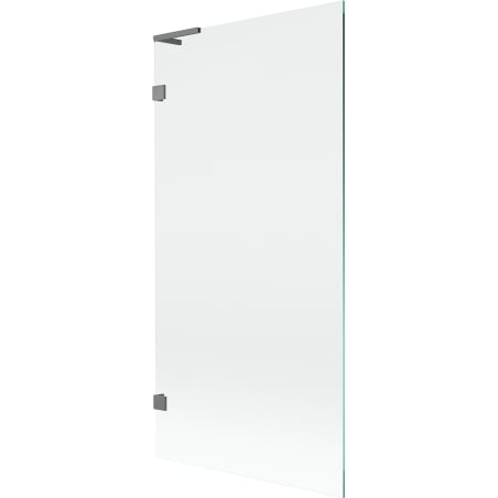 Mexen Lunar L Bath Screen 1-Panel 90 x 150 cm, Transparent, Gun Metal - 897L-090-000-95-00
