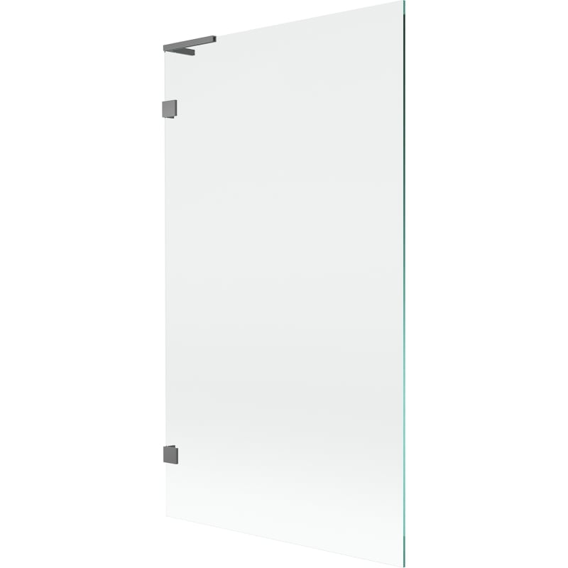 Mexen Lunar L single-wing bath screen 100 x 150 cm, transparent, gun metal - 897L-100-000-95-00