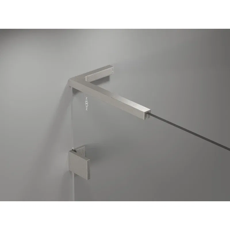 Mexen Lunar L shower screen 1-wing 50 x 150 cm, transparent, brushed nickel - 897L-050-000-97-00