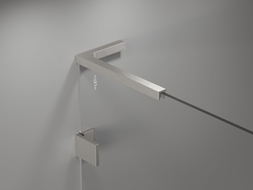 Mexen Lunar L shower screen 1-leaf 100 x 150 cm, transparent, brushed nickel - 897L-100-000-97-00