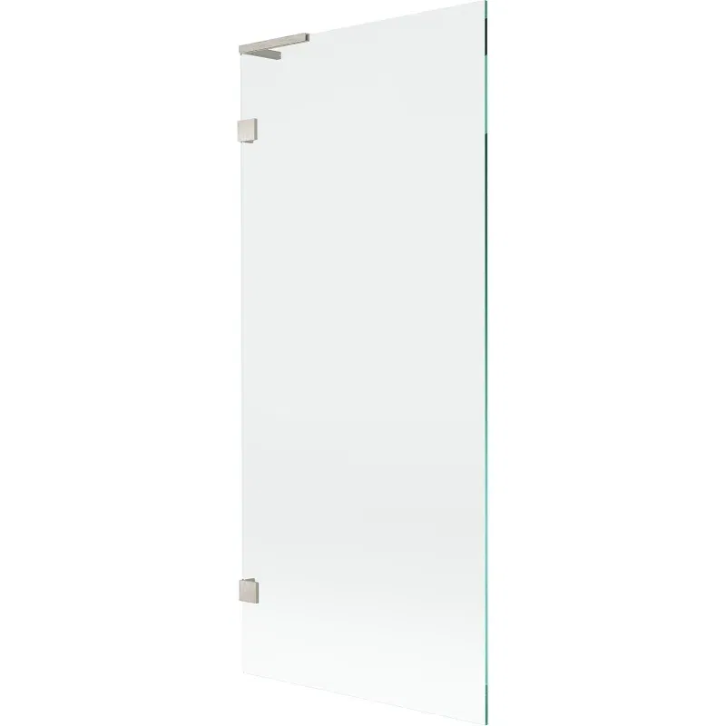 Mexen Lunar L bath screen 1-winged 80 x 150 cm, transparent, brushed nickel - 897L-080-000-97-00