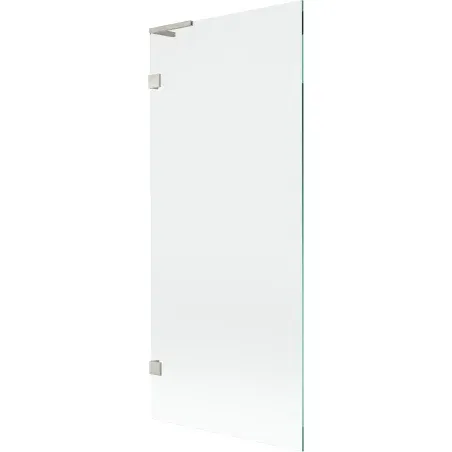 Mexen Lunar L bath screen 1-winged 80 x 150 cm, transparent, brushed nickel - 897L-080-000-97-00