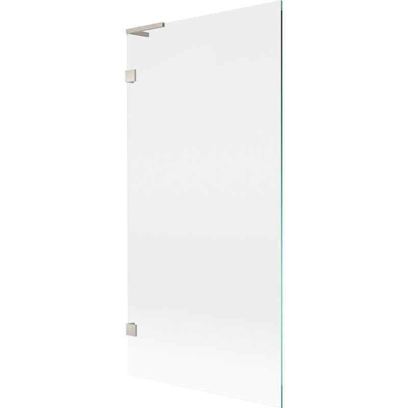 Mexen Lunar L Bathtub Screen 1-Panel 90 x 150 cm, Transparent, Brushed Nickel - 897L-090-000-97-00