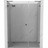 Mexen Lunar L shower door hinged left 135 cm, transparent, gun metal - 834SL-135-050-95-00-L