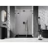 Mexen Lunar L shower door left hinge 140 cm, transparent, gun metal - 834SL-140-050-95-00-L