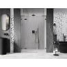 Mexen Lunar L shower door left hinge 140 cm, transparent, gun metal - 834SL-140-050-95-00-L