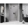 Mexen Lunar L shower door left hinge 140 cm, transparent, gun metal - 834SL-140-050-95-00-L