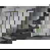 Mexen Apia sliding shower cabin 135 x 70 cm, transparent, gold - 840-135-070-50-00