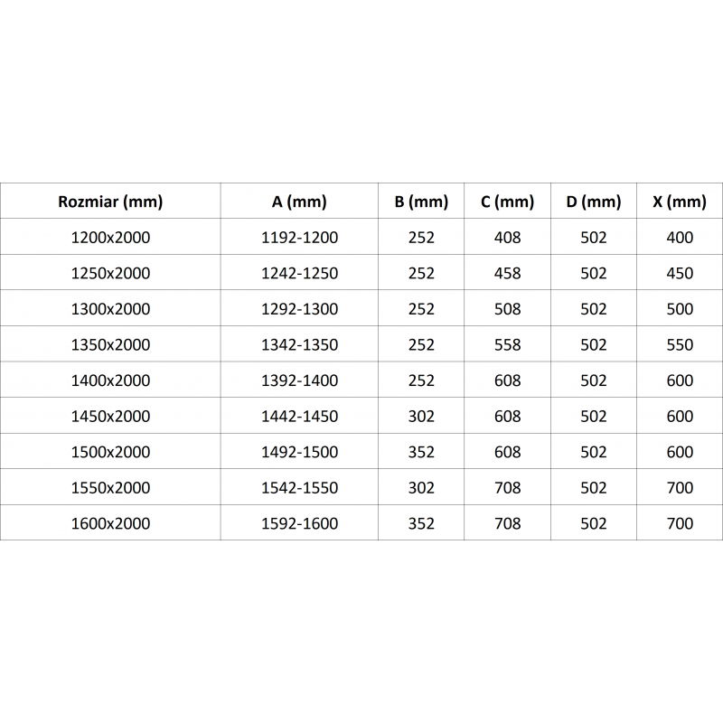 Mexen Lunar L left hinged shower door 120 cm, transparent, brushed nickel - 834SL-120-050-97-00-L