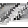 Mexen Lunar L shower doors, left hinged 130 cm, transparent, brushed nickel - 834SL-130-050-97-00-L