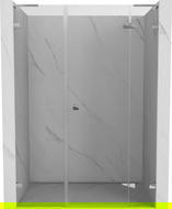 Mexen Lunar L shower door hinged right 130 cm, transparent, chrome - 834SL-130-050-01-00-P