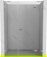 Mexen Lunar L Right-Handed Hinged Shower Door 135 cm, Transparent, Chrome - 834SL-135-050-01-00-P