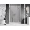 Mexen Lunar L Right Hinged Shower Door 140 cm, Transparent, Chrome - 834SL-140-050-01-00-P