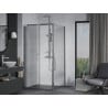 Mexen Apia 100 x 100 cm sliding shower enclosure, transparent, chrome - 840-100-100-01-00