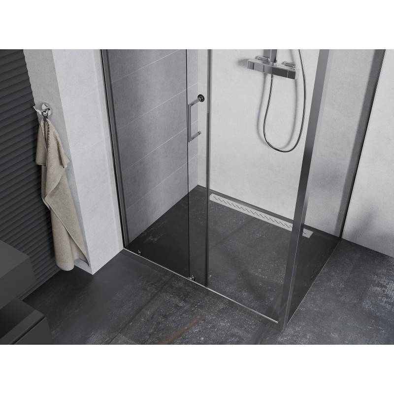 Mexen Apia sliding shower enclosure 105 x 100 cm, transparent, chrome - 840-105-100-01-00