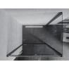 Mexen Apia sliding shower enclosure 110 x 100 cm, transparent, chrome - 840-110-100-01-00
