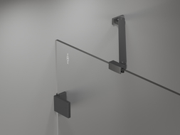 Mexen Lunar 2-wing left bath screen 110 x 150 cm, transparent, brushed gun gray - 897-110-100-66-00-L