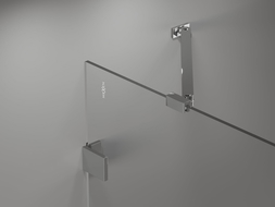 Mexen Lunar 2-panel Right Shower Screen 80 x 150 cm, Transparent, Chrome - 897-080-100-01-00-P