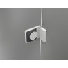 Mexen Lunar two-panel right bath screen 120 x 150 cm, transparent, white - 897-120-100-20-00-P