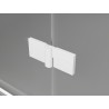 Mexen Lunar two-panel right bath screen 120 x 150 cm, transparent, white - 897-120-100-20-00-P