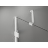 Mexen Lunar two-panel right bath screen 120 x 150 cm, transparent, white - 897-120-100-20-00-P