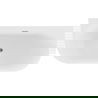 Mexen Sella freestanding wall-mounted bathtub 170 x 80 cm, matte white, gun metal overflow - 52711708000-95