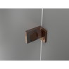 Mexen Lunar 2-panel Bathtub Screen Right 90 x 150 cm, Transparent, Rose Gold - 897-090-100-60-00-P