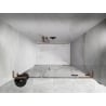 Mexen Lunar L right hinged shower door 155 cm, transparent, brushed copper - 834SL-155-050-65-00-P