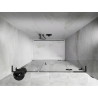 Mexen Lunar L right hinging shower door, 140 cm, transparent, brushed gun gray - 834SL-140-050-66-00-P