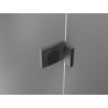 Mexen Lunar 2-winged shower screen right 90 x 150 cm, transparent, brushed gun gray - 897-090-100-66-00-P