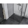 Mexen Apia extendable shower cubicle 135 x 100 cm, Transparent, Chrome - 840-135-100-01-00