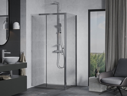 Mexen Apia sliding shower enclosure 140 x 90 cm, transparent, chrome - 840-140-090-01-00