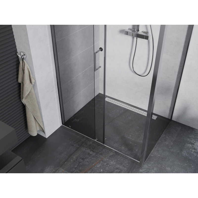 Mexen Apia Sliding Shower Enclosure 140 x 100 cm, Transparent, Chrome - 840-140-100-01-00