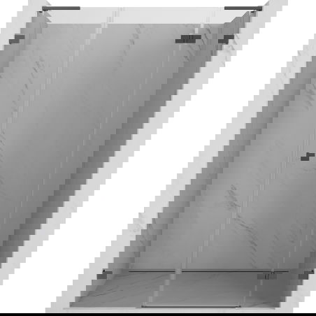 Mexen Lunar L Right Hinged Shower Door 145 cm, Transparent, Gun Metal - 834SL-145-050-95-00-P