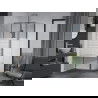 Mexen Apia extendable shower cubicle 135 x 80 cm, Stripes, Chrome - 840-135-080-01-20