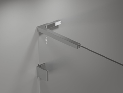 Mexen Lunar L bathtub screen 2-wing left 80 x 150 cm, transparent, chrome - 897L-080-100-01-00-L