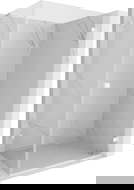 Mexen Lunar-B L Right Hinge Shower Enclosure 95 x 80 cm, Transparent, White - 832L-095-080-20-00-P