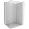Mexen Lunar-B L shower enclosure right-hand 100 x 90 cm, transparent, brushed gold - 832L-100-090-55-00-P
