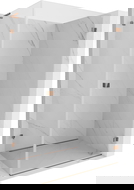 Mexen Lunar-B L Right-Swing Shower Enclosure 85 x 80 cm, Transparent, Rose Gold - 832L-085-080-60-00-P