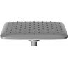 Mexen D-62 shower head 20x20 cm, brushed gun gray - 79762-66
