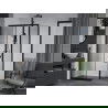 Mexen Apia extendable shower cubicle 135 x 80 cm, Transparent, Black - 840-135-080-70-00