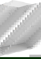 Mexen Lunar-B L Right Hinged Shower Enclosure 75 x 70 cm, Transparent, Brushed Nickel - 832L-075-070-97-00-P