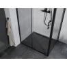 Mexen Apia Sliding Shower Enclosure 135 x 100 cm, Transparent, Black - 840-135-100-70-00