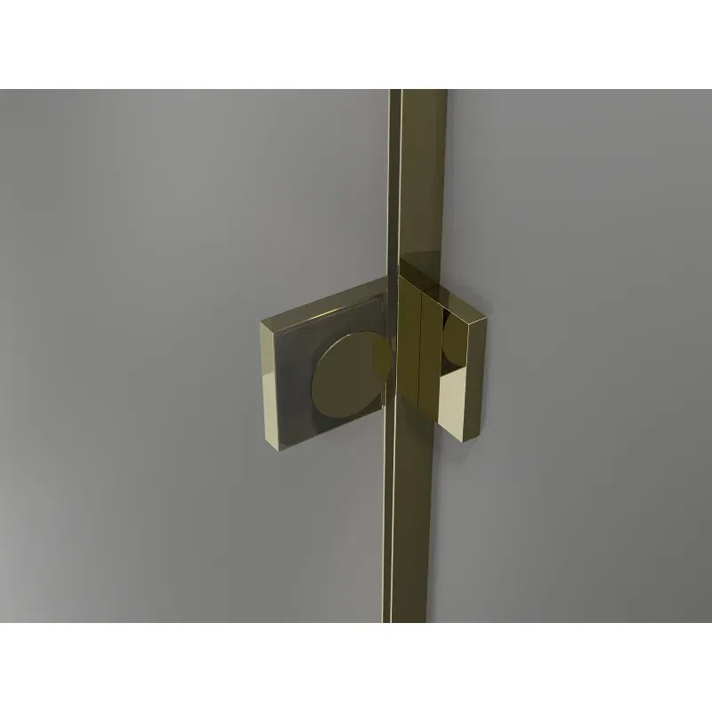 Mexen Lunar L 2-panel right bathtub screen 110 x 150 cm, transparent, gold - 897L-110-100-50-00-P