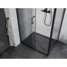 Mexen Apia Sliding Shower Enclosure 135 x 100 cm, Transparent, Black - 840-135-100-70-00