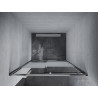 Mexen Apia sliding shower doors 150 cm, stripes, chrome - 845-150-000-01-20