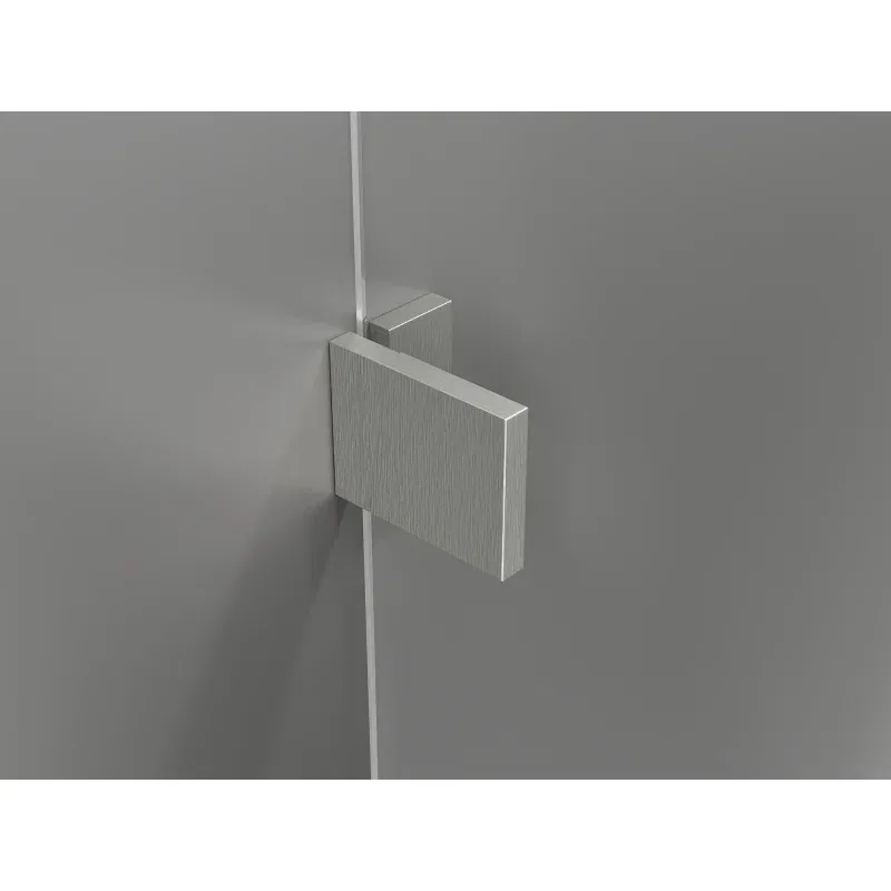 Mexen Lunar L 2-panel right-hand bath screen 80 x 150 cm, transparent, brushed nickel - 897L-080-100-97-00-P